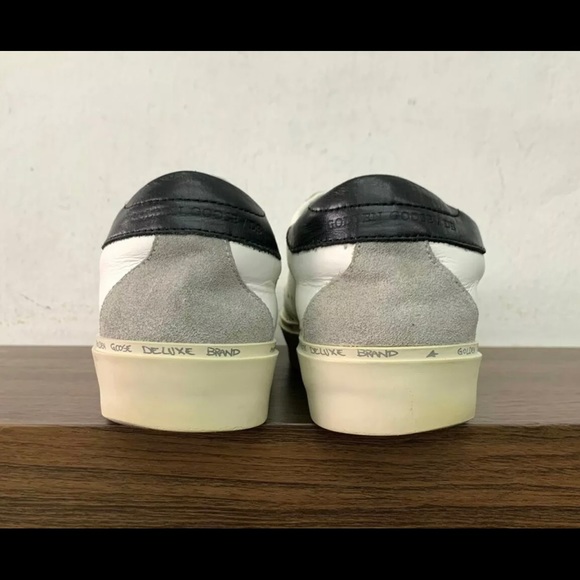 $635 Golden Goose Hi-Star White Black Size 40 / US 10 - Picture 6 of 10